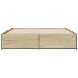 Berkfield Home Bed Frame without Mattress Sonoma Oak 180x200 cm Super King in Brown - thumbnail 4