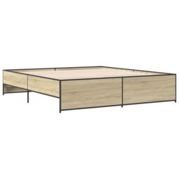Berkfield Home Bed Frame without Mattress Sonoma Oak 180x200 cm Super King in Brown - thumbnail 6