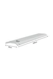 Garden Sanctuary Front Door Window Frosted Awning Canopy Rain Cover in Clear - Size: Large - thumbnail 6