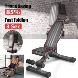 FLAVORA 660 LBS Weight Bench Foldable Training Bench in Black - Size: 0-12 m - thumbnail 2