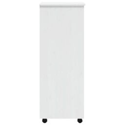 Berkfield Home Rolling Cabinet with Drawers MOSS White Solid Wood Pine - thumbnail 5