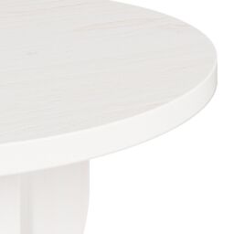 Berkfield Home Side Table White Solid pine wood - thumbnail 8