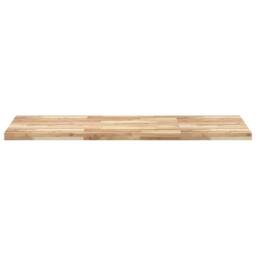 Berkfield Home Desk Top Untreated 120x60x4 cm Solid Wood Acacia in Brown - Size: 120 x 60 x 4 cm - thumbnail 5