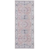 THE RUGS Oriental Gratia Rug Moroccan Inspired Polyester Flatweave 0.5cm in Pink - Size: 120 cm x 160 cm - thumbnail 7