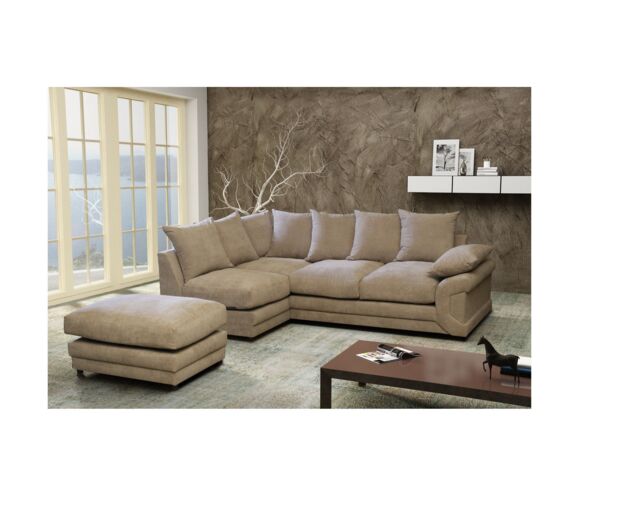 Furniture 786 Rio Fernando Left Hand Facing Corner Sofa in Beige - image 1
