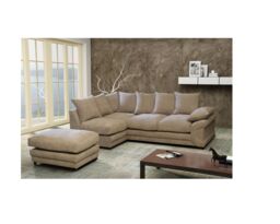 Furniture 786 Rio Fernando Left Hand Facing Corner Sofa in Beige - thumbnail 1