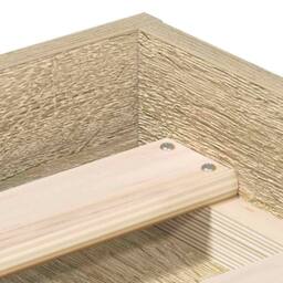 Berkfield Home Bed Frame Sonoma Oak 160x200 cm in Light Tan - thumbnail 8