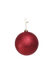 KDMD Burgundy Glitter Shatterproof Bauble x1 15cm - thumbnail 1
