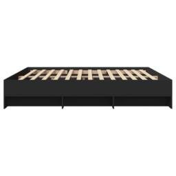 Berkfield Home Durable Bed Frame without Mattress Black 180x200 cm Super King En - thumbnail 6