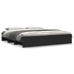 Berkfield Home Durable Bed Frame without Mattress Black 180x200 cm Super King En - thumbnail 3