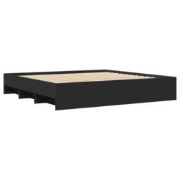 Berkfield Home Durable Bed Frame without Mattress Black 180x200 cm Super King En - thumbnail 7