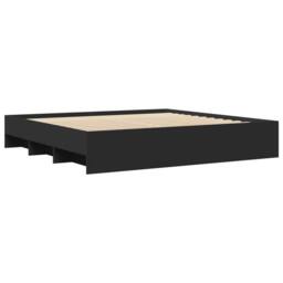 Berkfield Home Durable Bed Frame without Mattress Black 180x200 cm Super King En - thumbnail 4