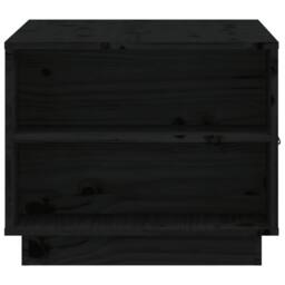 Berkfield Home Coffee Table Black 100x50x41 cm Solid Wood Pine - Size: 100 x 50 x 41 cm - thumbnail 8