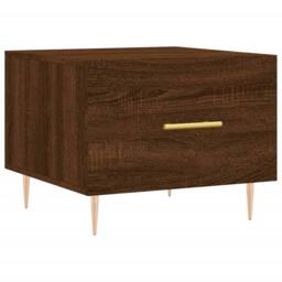 Berkfield Home Decorative Coffee Tables 2 pcs Brown Oak 50x50x40 cm Engineered Wood - Size: 50 x 50 x 40 cm - thumbnail 5