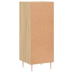 Berkfield Home Sideboard Sonoma Oak 34.5x34x90 cm Engineered Wood in Brown - thumbnail 8