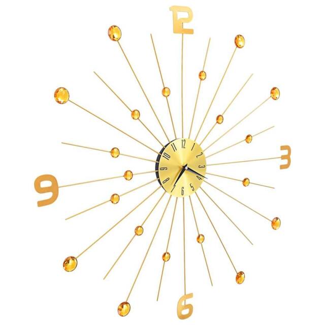 Berkfield Home Wall Clock Metal 70 cm Golden in Gold - image 1