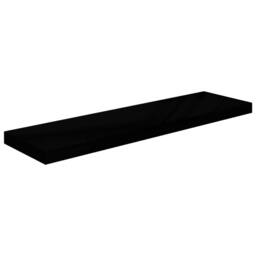 Berkfield Home Durable Floating Wall Shelves 2 pcs High Gloss Black 90x23.5x3.8