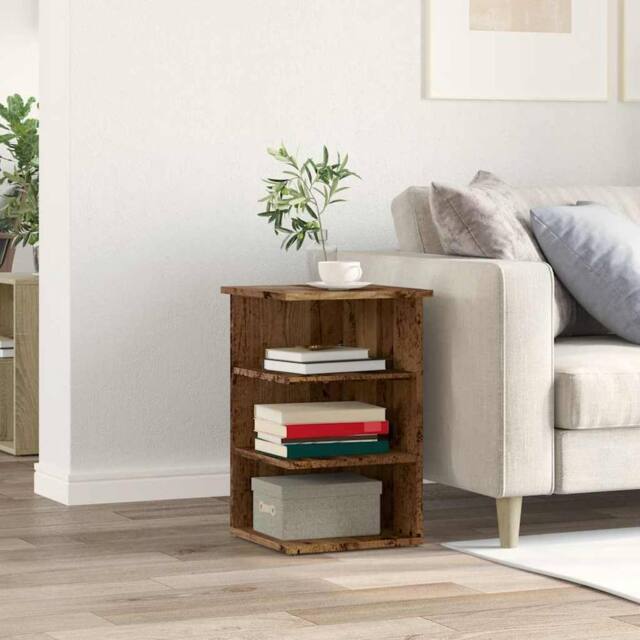 Berkfield Home Sideboard Old Wood 35x35x55 cm Engineered Wood in Brown - Size: 35 x 35 x 55 cm - image 1