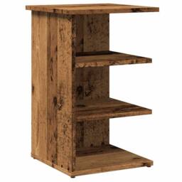 Berkfield Home Sideboard Old Wood 35x35x55 cm Engineered Wood in Brown - Size: 35 x 35 x 55 cm - thumbnail 3