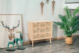 Nordlys Scandinavian Bedroom Wooden Chest of Drawers in Brown - thumbnail 2