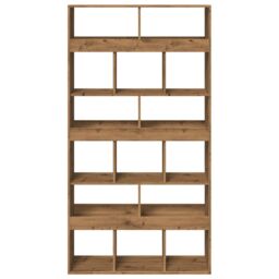 Berkfield Home Room Divider Artisian Oak 100x33x187.5 cm Engineered Wood in Brown - thumbnail 4