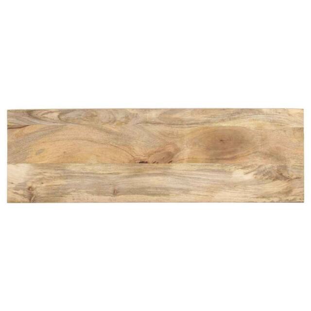 Berkfield Home Beautiful Console Table 110x35x75 cm Solid Mango Wood in Brown - Size: 110 x 35 x 75 cm - image 1