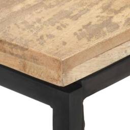 Berkfield Home Beautiful Console Table 110x35x75 cm Solid Mango Wood in Brown - Size: 110 x 35 x 75 cm - thumbnail 4