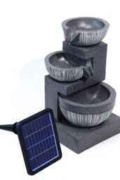 H&O Direct Outdoor Water Fountain Rockery Decoration Solar Powered in Natural - thumbnail 3