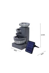H&O Direct Outdoor Water Fountain Rockery Decoration Solar Powered in Natural - thumbnail 6