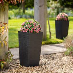 Christow Artificial Rose Topiary Balls UV Hanging Flower Plants 2 x 28cm in Pink - Size: 2 x 28 cm - thumbnail 6