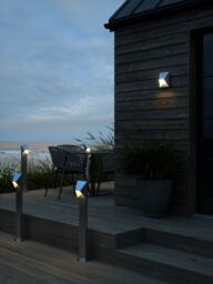 Nordlux Pontio Outdoor Wall Light Silver Galv Steel Garden GU10 IP54 Mains - thumbnail 4