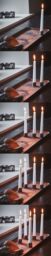Ivyline Copper Rectangle Centrepiece Metal with Magnetic Candle Holders H2.5Cm W60cm D20Cm - thumbnail 6