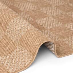 Ted Baker Flatweave Dorothy Indoor Outdoor Rug Checkerboard Design in Beige - Size: 120 cm x 170 cm - thumbnail 5