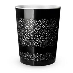 PAWNORA Black 9L Round Waste Bin Rubbish Paper Office Kitchen Home - Size: 100 cm