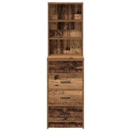 Berkfield Home Highboard Old Wood 40x41x135 cm Engineered Wood in Brown - Size: 40 x 41 x 135 cm - thumbnail 6