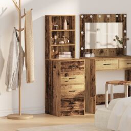 Berkfield Home Highboard Old Wood 40x41x135 cm Engineered Wood in Brown - Size: 40 x 41 x 135 cm - thumbnail 1