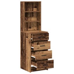 Berkfield Home Highboard Old Wood 40x41x135 cm Engineered Wood in Brown - Size: 40 x 41 x 135 cm - thumbnail 5