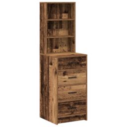 Berkfield Home Highboard Old Wood 40x41x135 cm Engineered Wood in Brown - Size: 40 x 41 x 135 cm - thumbnail 2