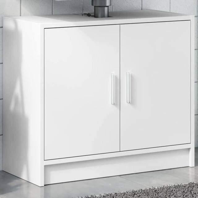Berkfield Home Sink Cabinet White 63x29x55 cm Engineered Wood - Size: 63 x 29 x 55 cm - image 1