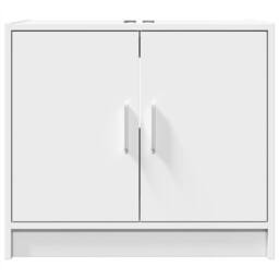 Berkfield Home Sink Cabinet White 63x29x55 cm Engineered Wood - Size: 63 x 29 x 55 cm - thumbnail 4