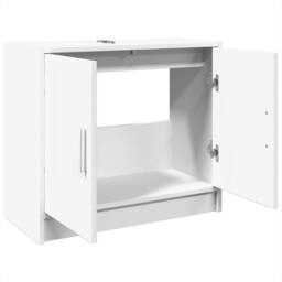 Berkfield Home Sink Cabinet White 63x29x55 cm Engineered Wood - Size: 63 x 29 x 55 cm - thumbnail 5