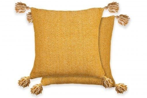 New Edge Blinds Hartley Cushion Cover in Yellow - Size: 43 cm x 43 cm - image 1