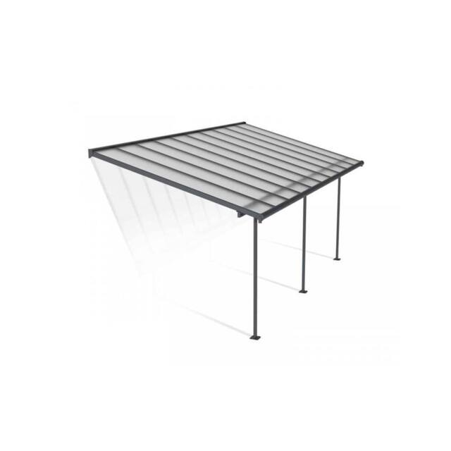 Palram Patio Cover Sierra 3X6.10 Clear - L619 x W299 x H305 - Grey - image 1