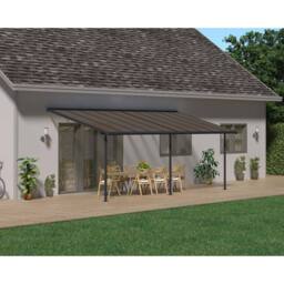 Palram Patio Cover Sierra 3X6.10 Clear - L619 x W299 x H305 - Grey - thumbnail 2