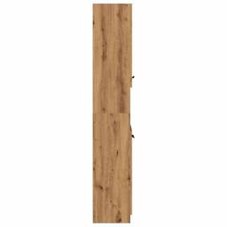 Berkfield Home Bathroom Cabinet Artisan Oak 32x34x188.5 cm Engineered Wood in Brown - thumbnail 5