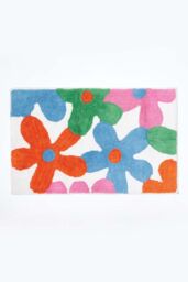 Homescapes Cotton Tufted Multi Colour Floral Children Rug - Size: 50 cm x 80 cm - thumbnail 1