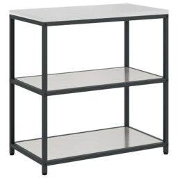 Berkfield Home with Shelf Other with Storage with Door 3 pcs Stainless steel in Silver - thumbnail 5