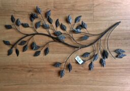 Inspirational Gifting Leaf & Branch Metal Wall Art Garden Décor in Black - thumbnail 4