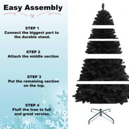 Shatchi 12FT Black Alaskan Pine Christmas Tree - thumbnail 7