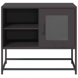 Berkfield Home TV Cabinet Black 68x39x60.5 cm Steel - thumbnail 5